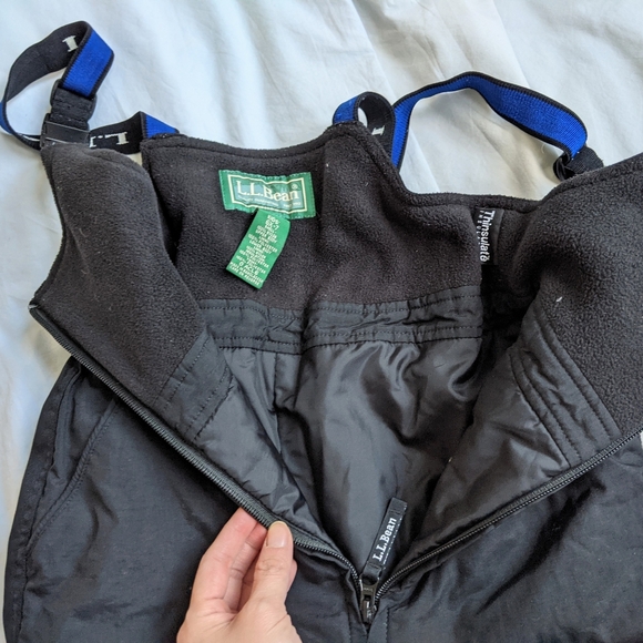 L.LBean Unisex Cold Buster insulated snow bibs size 6X-7 - Picture 7 of 12